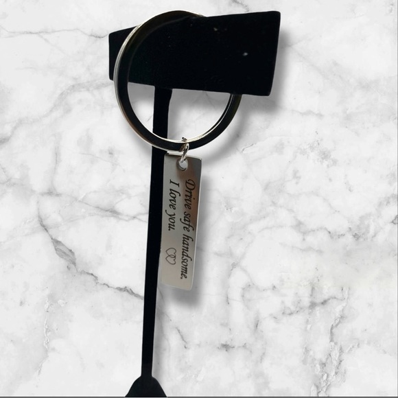 Personalized Engraved Drive Safe Handsome Keychain for Husband Or Boyfriend - Picture 2 of 4